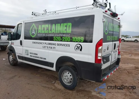 2019 Ram Promaster 1500 Low Roof 136 Wb from USA, damaged, VIN 3C6TRVAG2KE532654